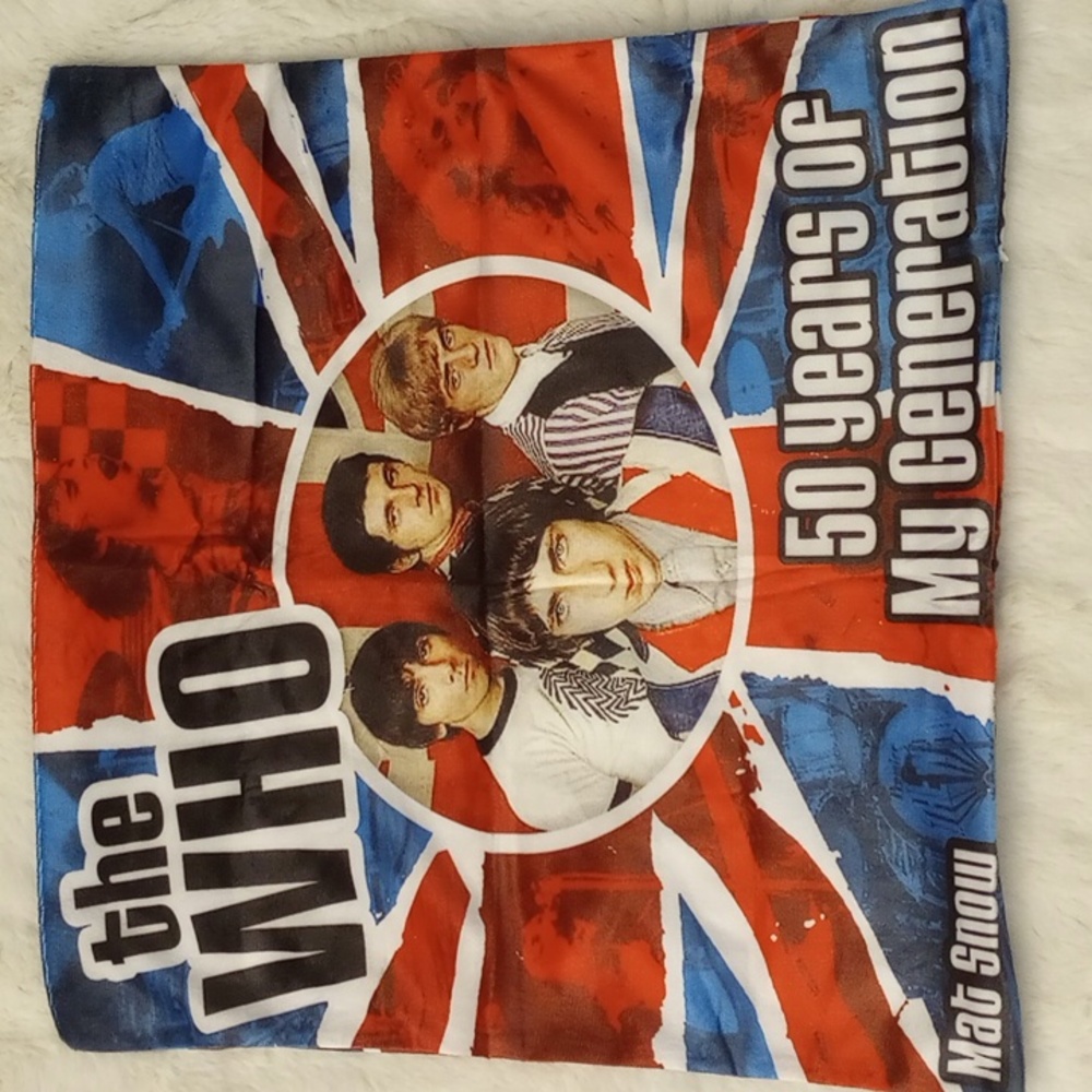 the Who, 50 years of my generation pillow casing.